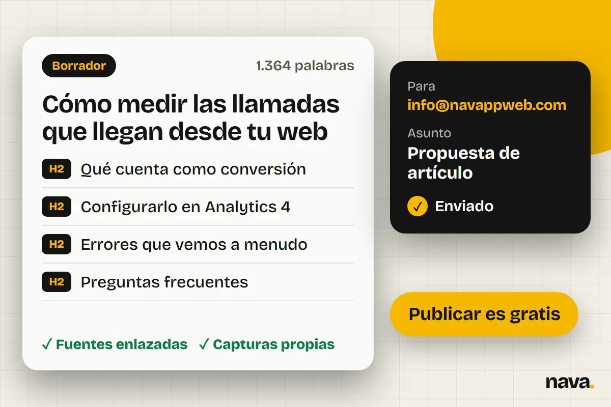 Borrador de un artículo invitado para el blog y correo de propuesta enviado a Nava